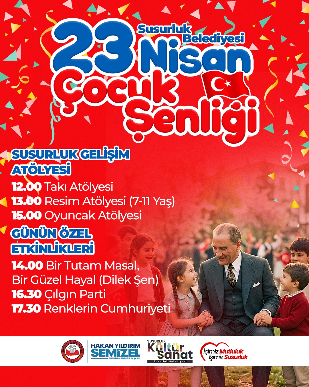 Susurluk'ta 23 Nisan Coşkusu: Ücretsiz Çocuk Şenliği Başlıyor