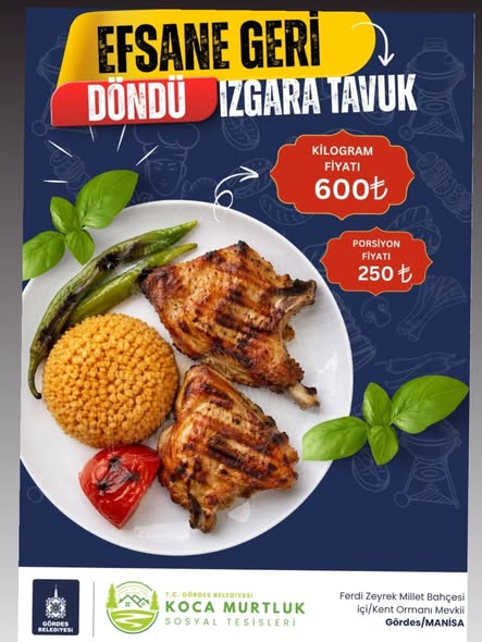 Gördes'te Doğayla İç İçe Izgara Lezzeti