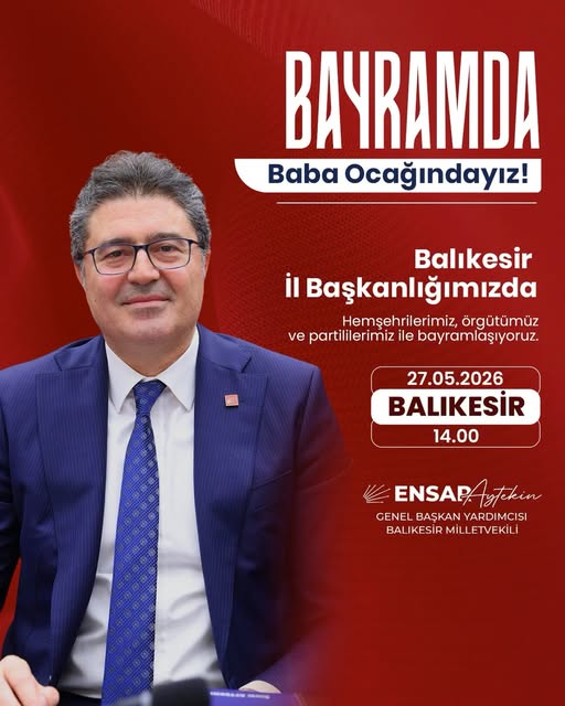Ensar Aytekin, CHP Balıkesir İl Başkanlığı'nda Bayramlaştı
