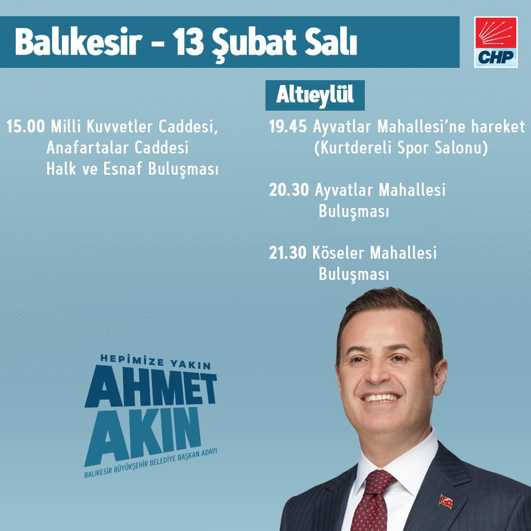 Balıkesir CHP Belediye Başkan Adayı Ahmet Akın, Esnaf Ziyaretiyle Halkla Buluşacak!