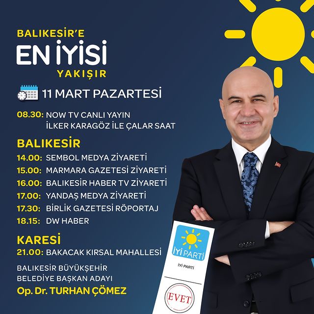 İyi Parti, Balıkesir'de yerel seçimler ve parti politikalarını değerlendirecek bir etkinlik düzenliyor.
