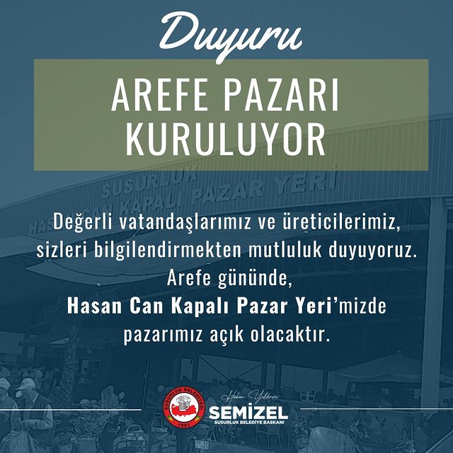 Susurluk Belediyesi, Hasan Can Kapalı Pazar Yeri'ni Arefe günü açacak!