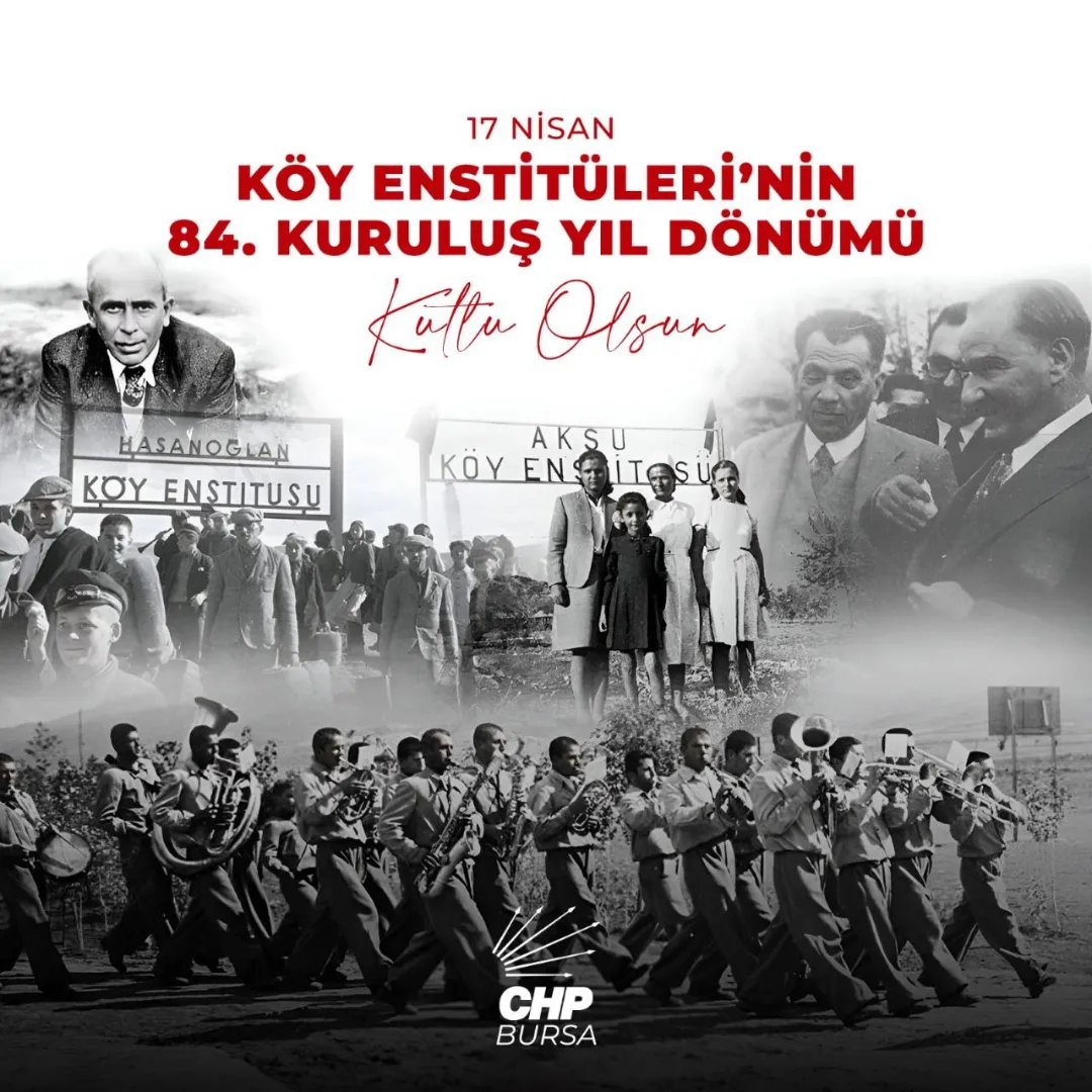 CHP Bursa İl Başkanlığı Köy Enstitüleri'nin 84. kuruluş yıl dönümünü kutladı