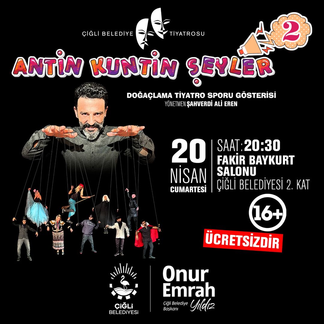 İzmir'de Yetişkinlere Yönelik Doğaçlama Tiyatro Gösterisi!