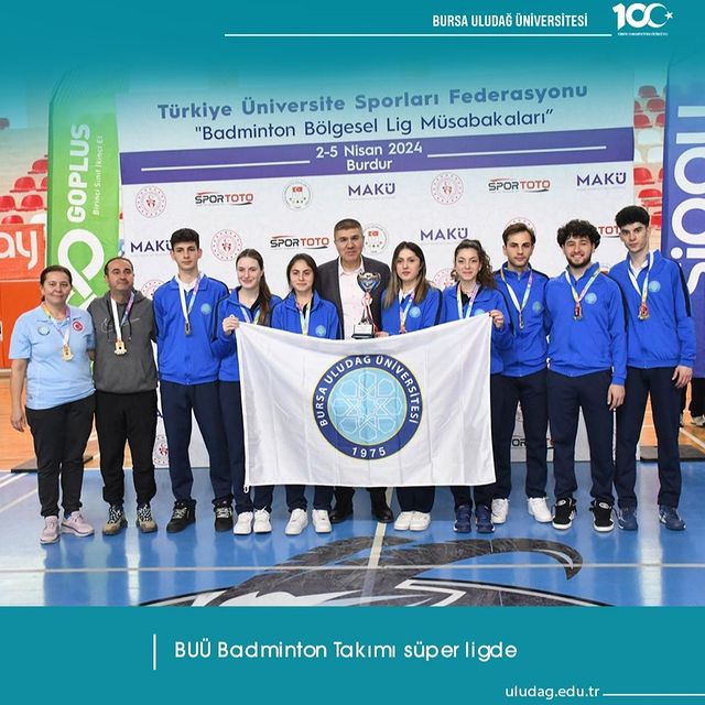 Üniversitelerarası Badminton Bölgesel Lig'de Uludağ Üniversitesi Şampiyon Oldu