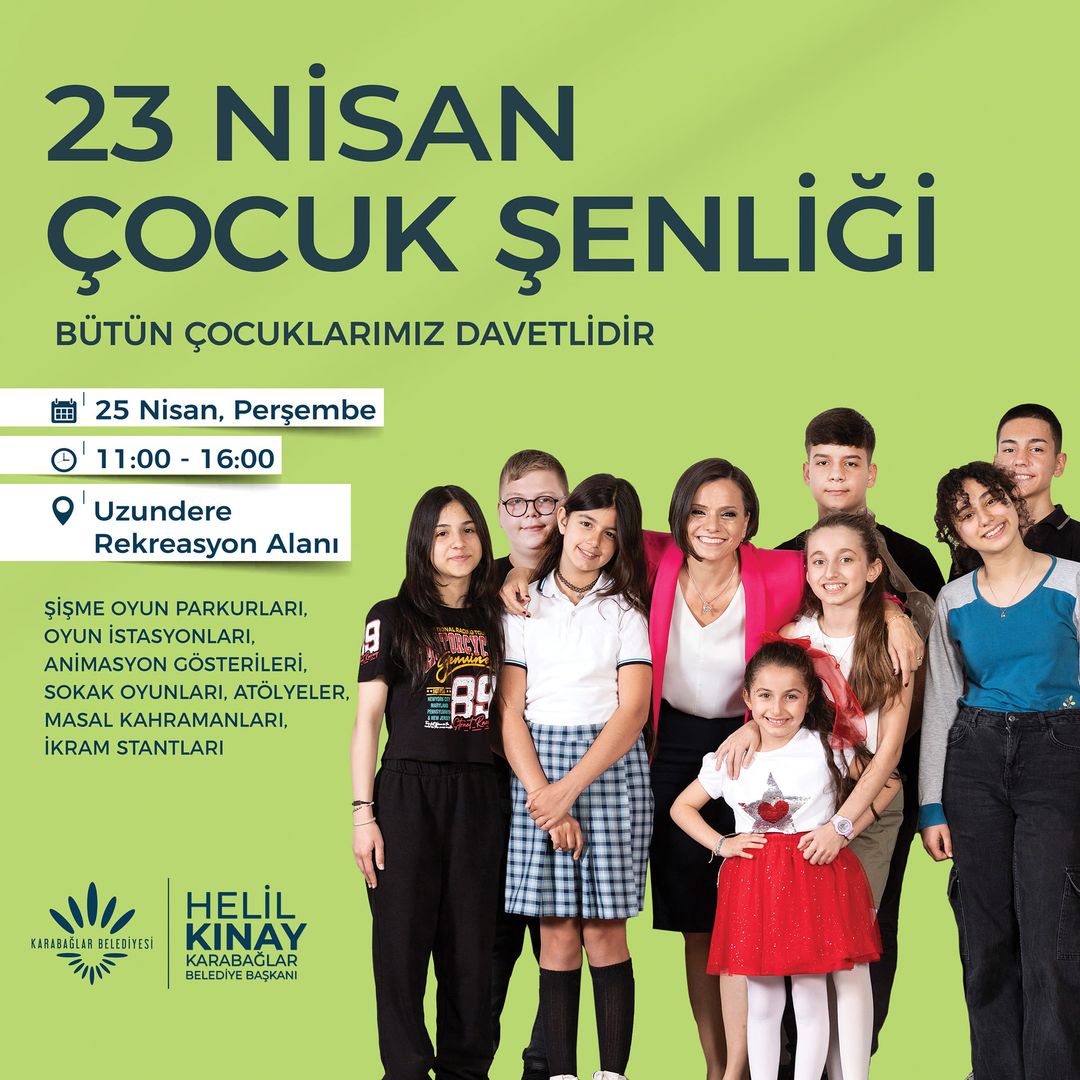 İzmir'de Coşkulu 23 Nisan Çocuk Şenliği İçin Davet