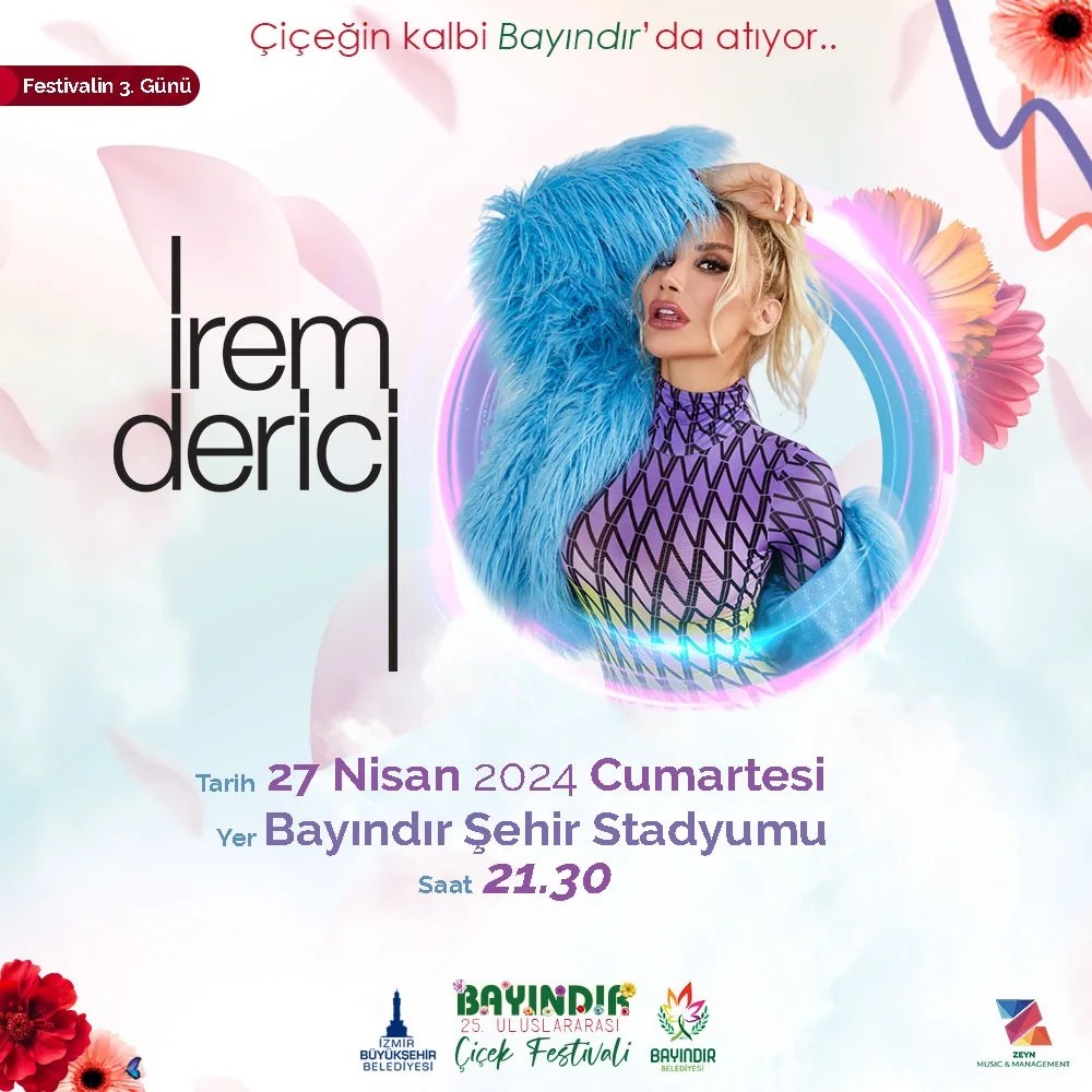 İzmir Uluslararası Çiçek Festivali'nde Müzik ve Renk Coşkusu