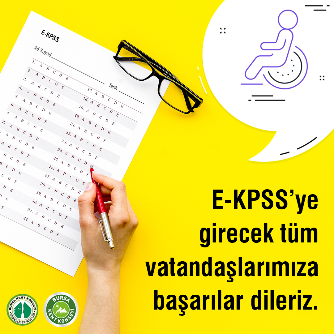 Bursa'da Engelli Adaylar için E-KPSS Sınavı Heyecanı