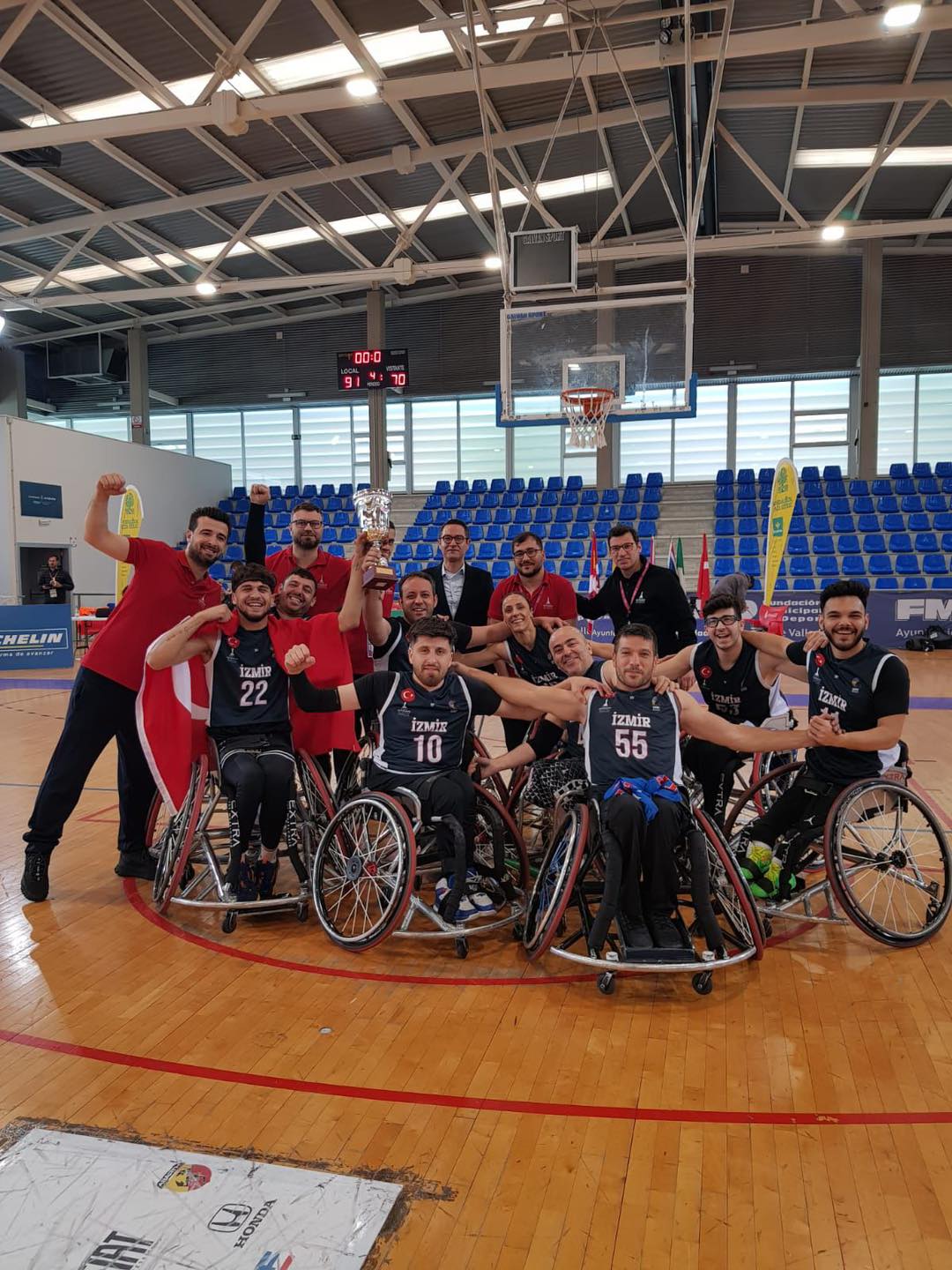 Türk Tekerlekli Sandalye Basketbol Takımı Avrupa İkincisi Oldu