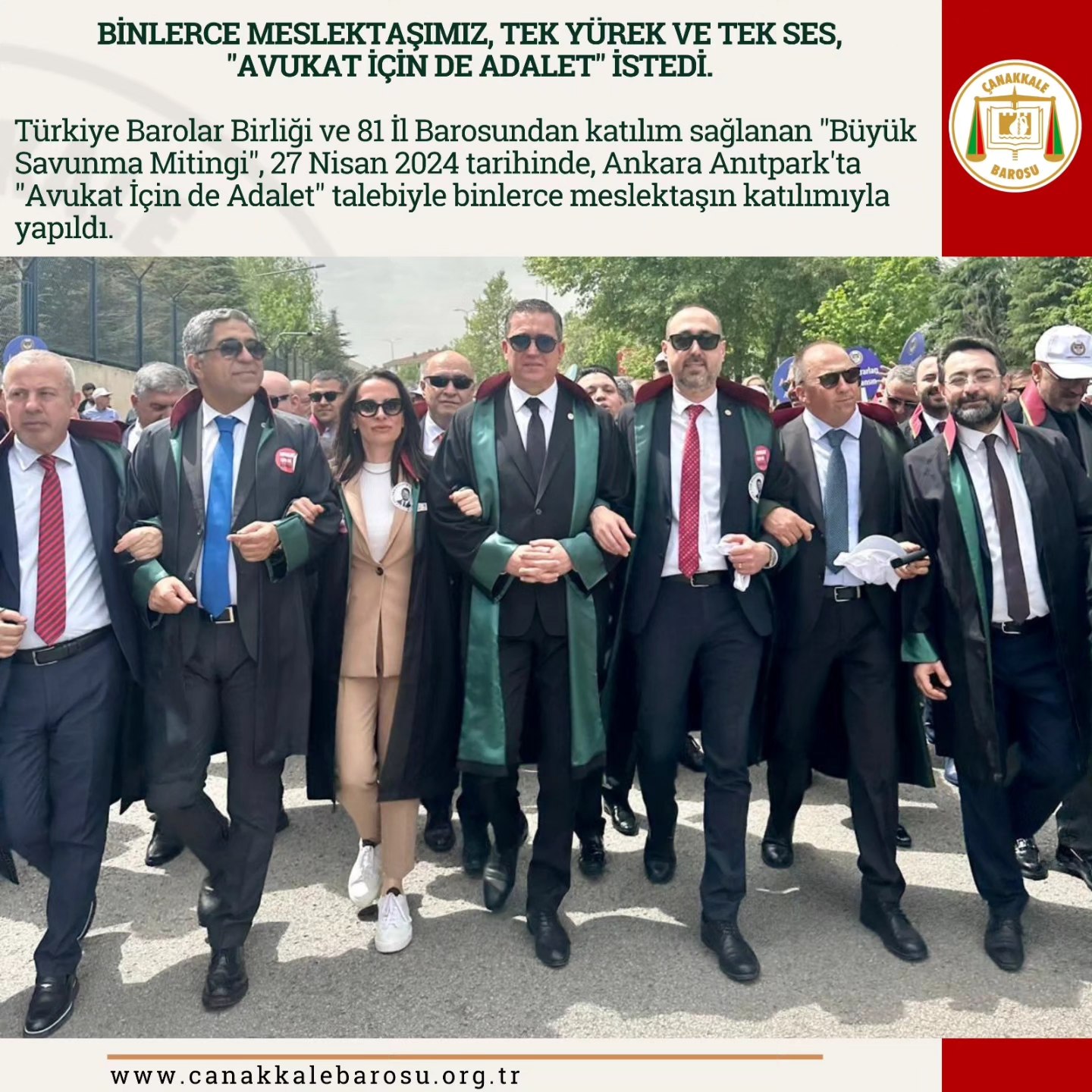 Ankara'da Avukatlar Mesleki Hakları İçin Bir Araya Geldi