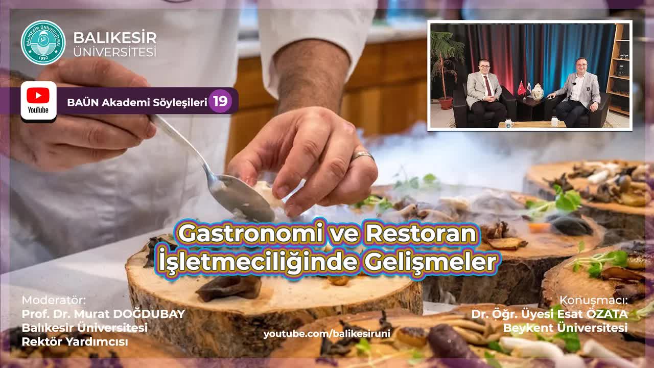Balıkesir Üniversitesi’nden Gastronomiye Yeni Bakış Açıları