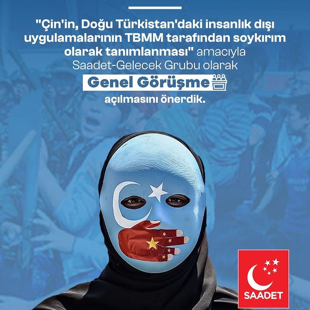 Saadet Partisi'nden TBMM'ye Çin'in Doğu Türkistan Politikalarına İlişkin Önerge