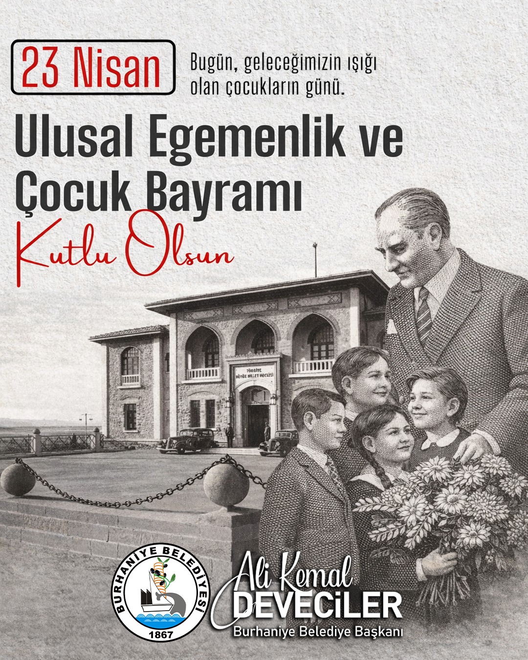 BURHANİYE’DE 23 NİSAN RUHUNA YAKIŞIR KUTLAMA