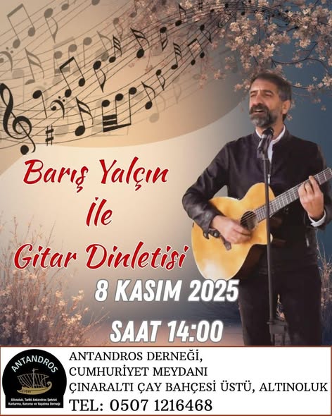 Edremit'te Gitar Dinletisi ve Resim Sergisi Sanatseverleri Bekliyor
