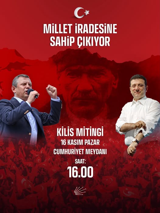 CHP'li Ensar Aytekin, Ekrem İmamoğlu İçin Kilis'te Miting Düzenleyecek