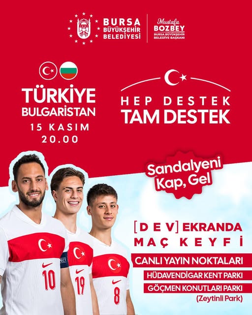 Türkiye, Dünya Kupası Yolunda Bulgaristan'ı Bursa'da Konuk Edecek
