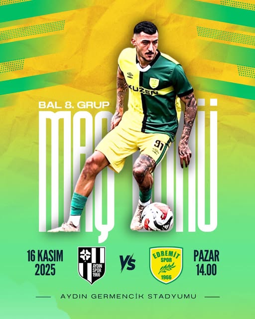 Edremit Spor, Aydınspor'u Germencik'te Konuk Ediyor