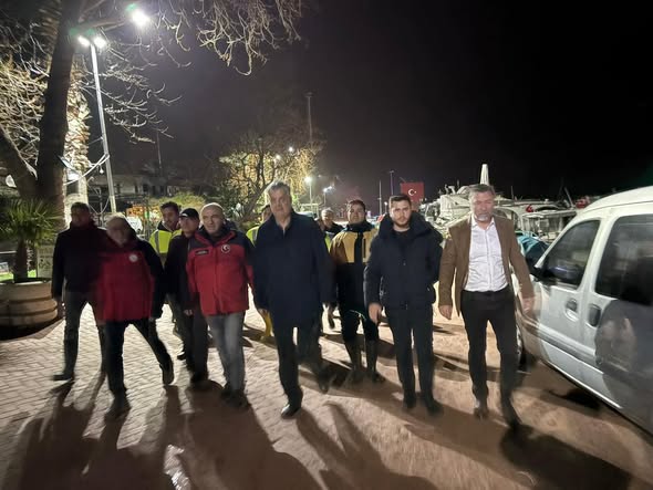 Edremit'te Lodos Fırtınası Sonrası Sahada Hasar Tespit Çalışmaları