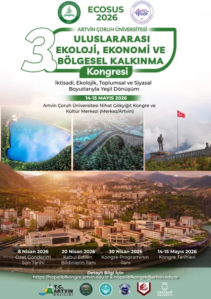 Balıkesir Üniversitesi'nde Uluslararası Ekoloji, Ekonomi ve Bölgesel Kalkınma Kongresi Düzenlendi