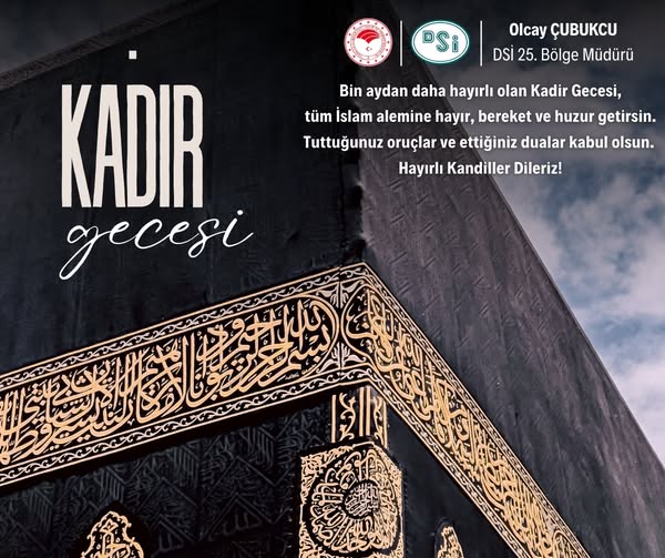 DSİ 25. Bölge Müdürlüğü, Kadir Gecesi'nde Suyun Adil Dağıtımı İçin Gece Vardiyası Yaptı