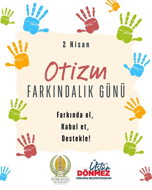 Kırkağaç Belediyesi'nden 2 Nisan Otizm Farkındalık Mesajı