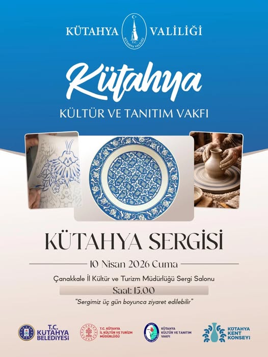Kütahya'nın Sanat ve Kültür Zenginliği Çanakkale'de Sergileniyor