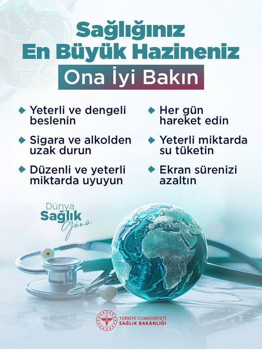 7 Nisan Dünya Sağlık Günü: Sağlıklı Yaşamın 5 Altın Kuralı