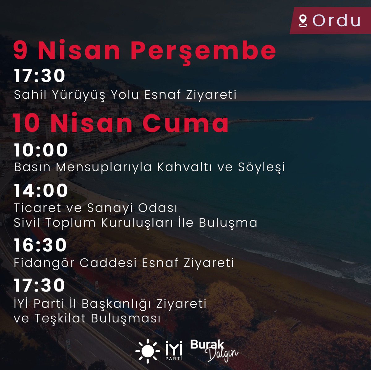 Burak Dalgın ve Enver Yılmaz Ordu'da Buluşuyor