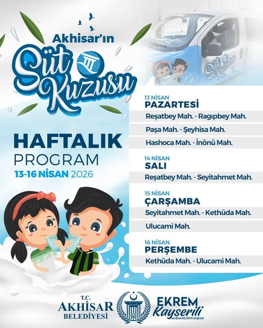 Akhisar'da Minikler İçin Süt Şenliği: 13-16 Nisan'da Ücretsiz Dağıtım Başlıyor!