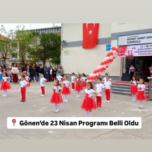 Gönen'de 23 Nisan Kutlama Programı Açıklandı