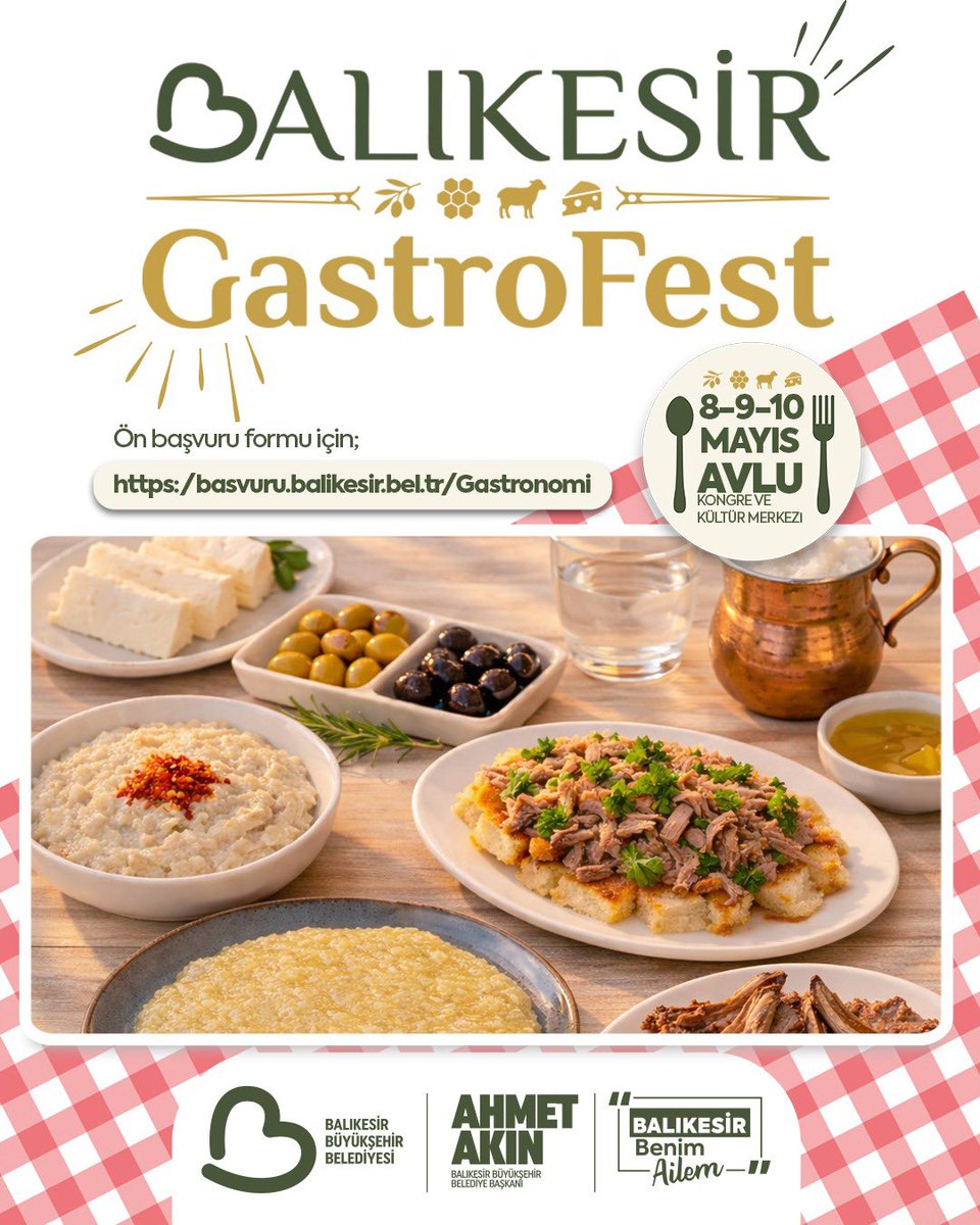 Balıkesir'in Lezzetleri Dünyaya Açılıyor: 1. Uluslararası GastroFest 2026