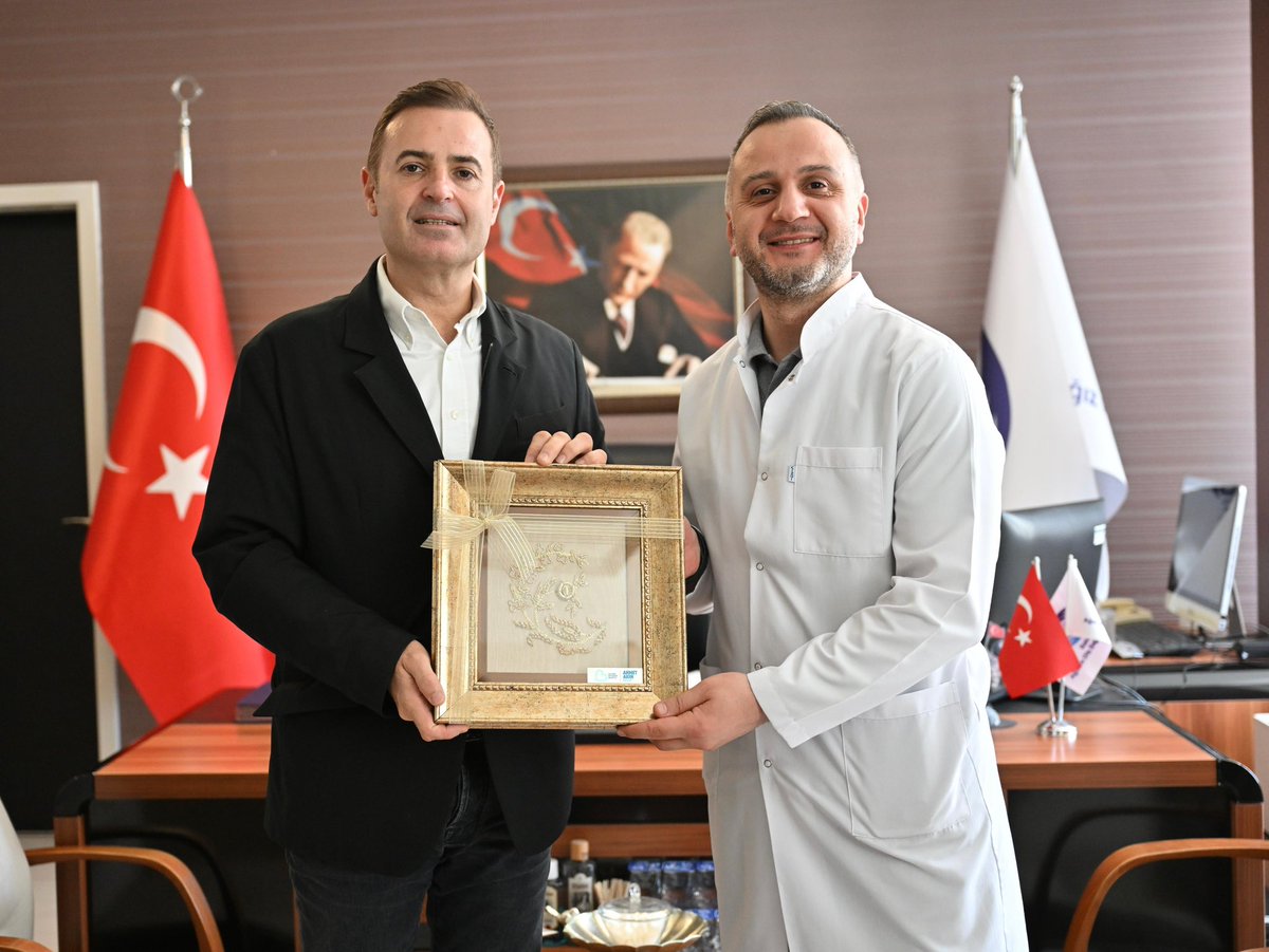 Başkan Ahmet Akın, Balıkesir Ağız ve Diş Sağlığı Hastanesi'nde Başhekim Karapıçak'ı Ziyaret Etti