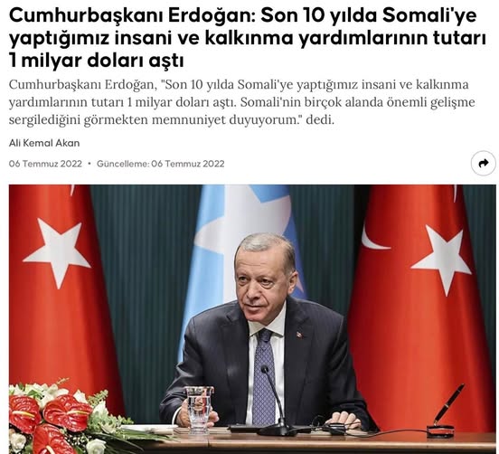 Somali'ye 30 Milyon Dolar ve İncek'te Arsa Hibesi Meclis'te