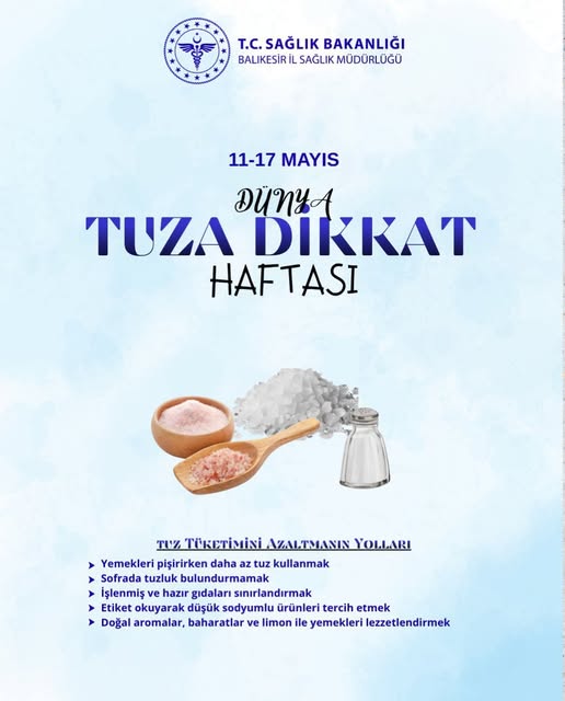 Balıkesir'de Tuz Tüketimi Farkındalığı: Dünya Tuza Dikkat Haftası Etkinlikleri Başladı