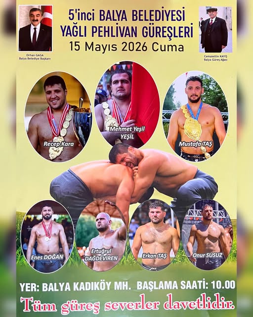 Balya'da 5. Yağlı Pehlivan Güreşleri: 15 Mayıs'ta Kadıköy'de
