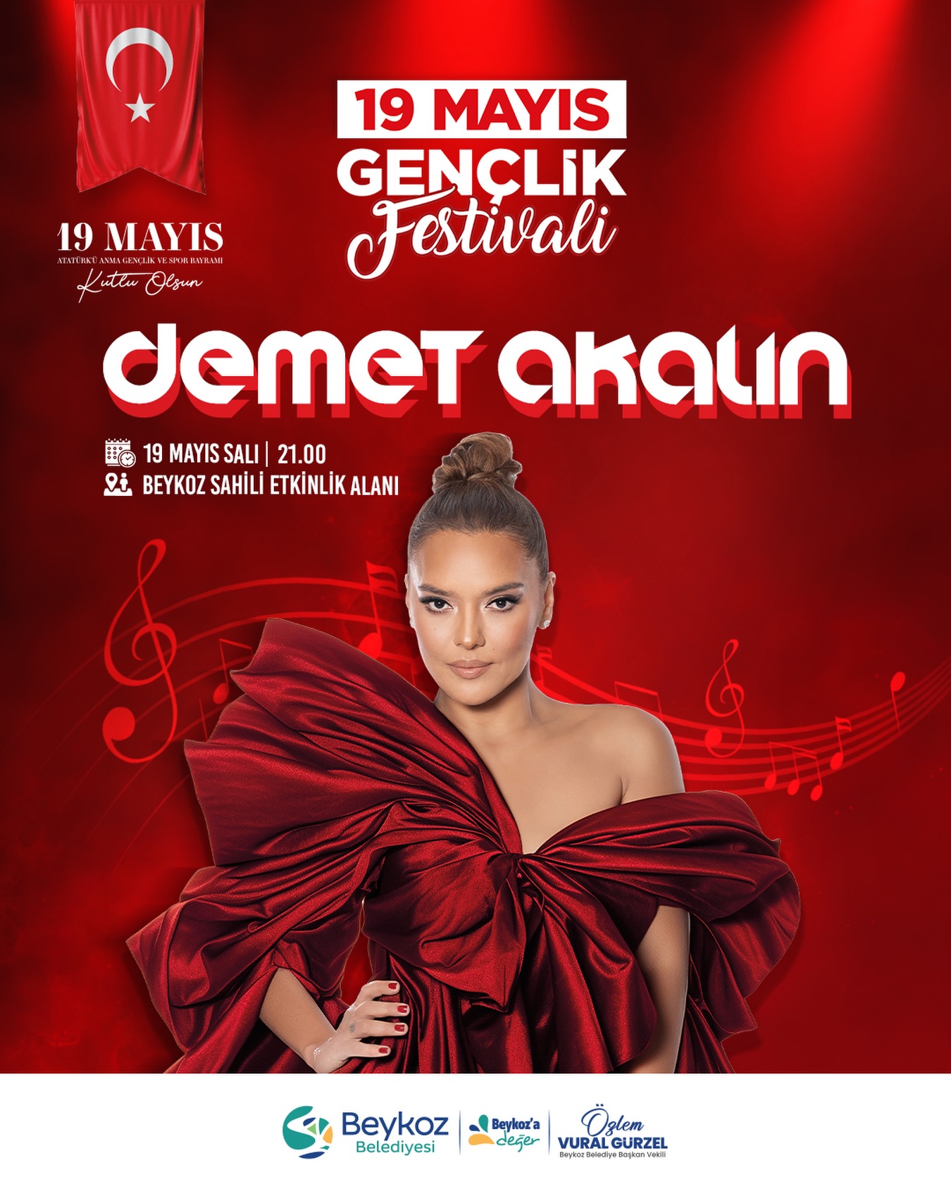 Demet Akalın, 19 Mayıs'ta Beykoz'da Ücretsiz Konser Verecek