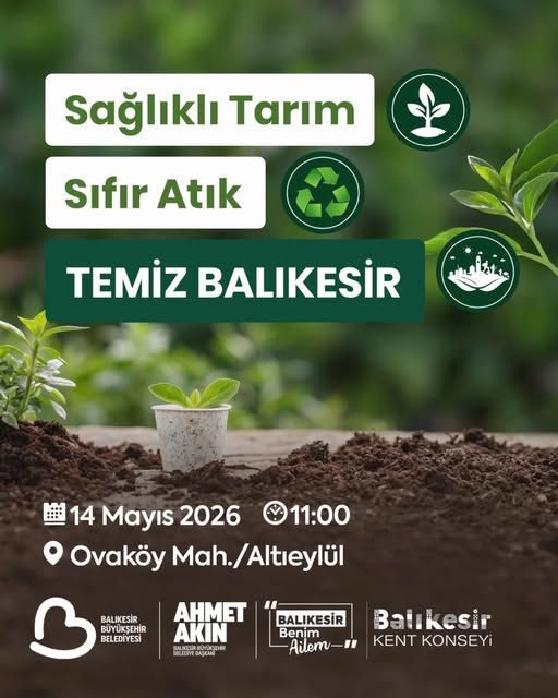 Balıkesir'de Toprakla Buluşma: 14 Mayıs'ta Fidan Dikim Etkinliği