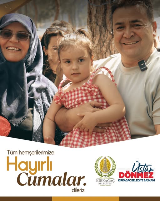 Kırkağaç Belediyesi'nden 15 Mayıs Cuma Mesajı: Huzur ve Bereket Dileği