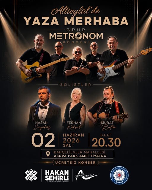 Altıeylül'de Yaza Merhaba: Ücretsiz Konser 2 Haziran'da