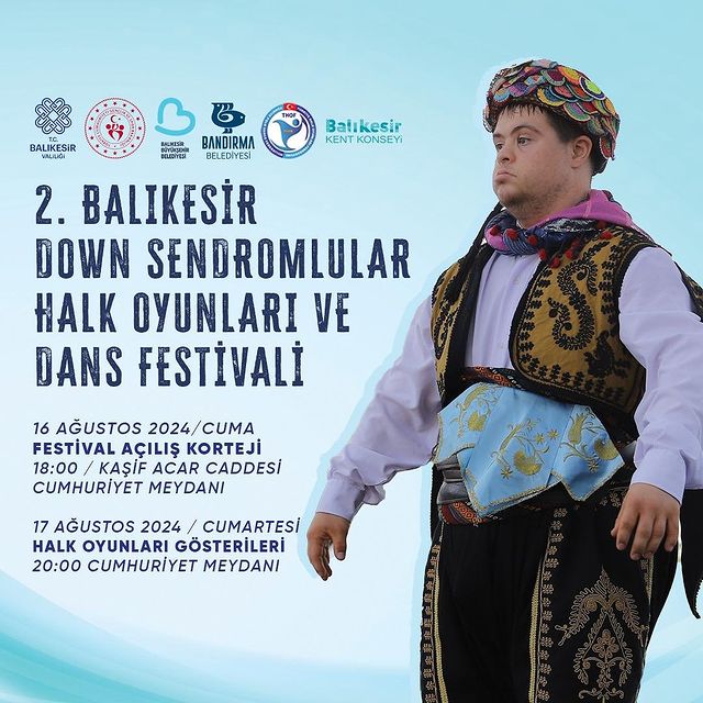 Bandırma'da Down Sendromlular Halk Oyunları ve Dans Festivali Başlıyor