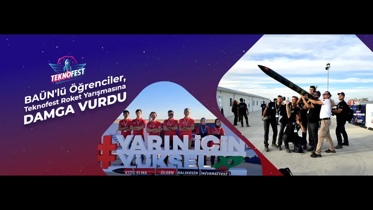 Balıkesir Üniversitesi Misya Topluluğu TEKNOFEST 2024 Roket Yarışmaları'nda Finale Kalan Takımlar Arasında