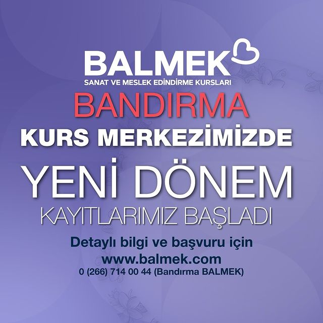 BALMEK Bandırma Kurs Merkezi Yeni Dönem Kayıtlarını Başlattı