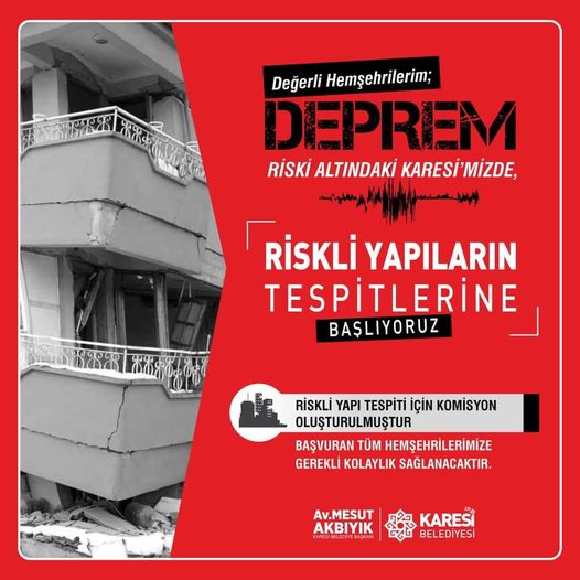 Karesi Belediyesi, Deprem Riskine Karşı Önlemlerini Açıkladı