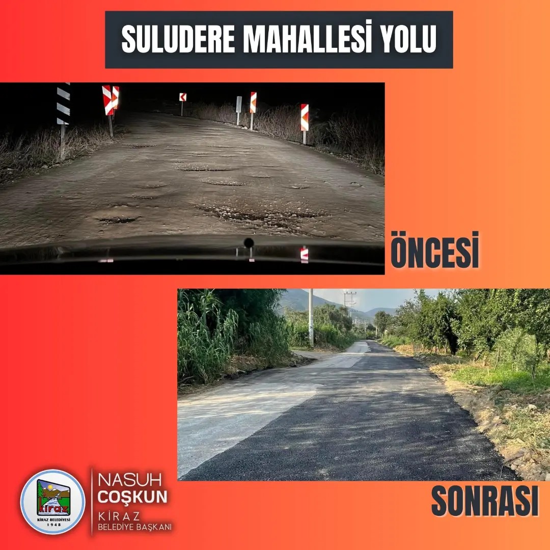 Suludere Mahallesinde Yol Bakım Çalışmaları Tamamlandı