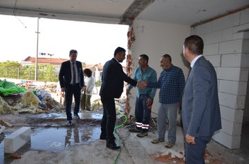 İl Müdürü Uğurelli, Fatih Vefik Kitapçıgil İlkokulu İnşaatını Ziyaret Etti