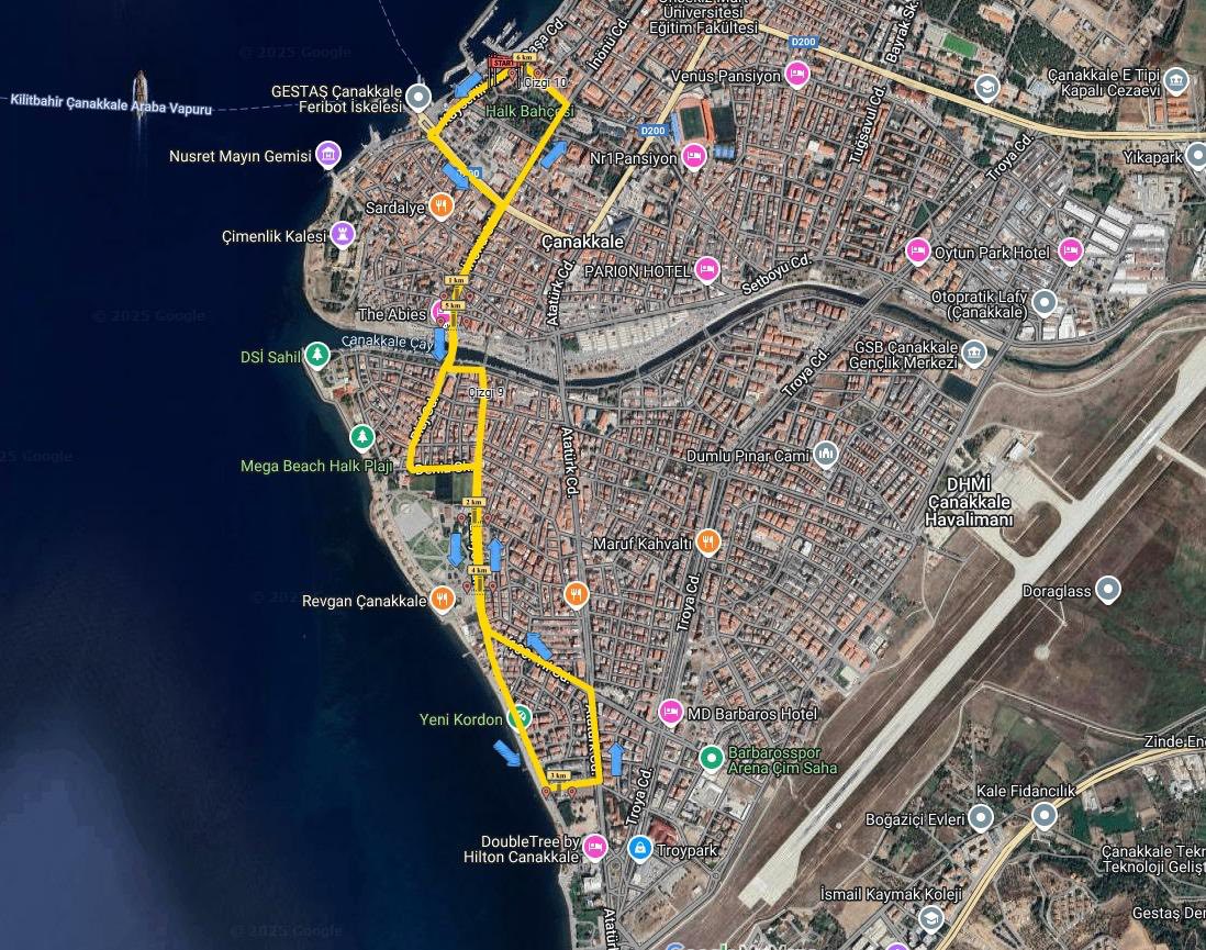 Çanakkale'de Saucony Troya Yarı Maratonu Etkinlikleri Kapsamında Trafik Düzenlemeleri