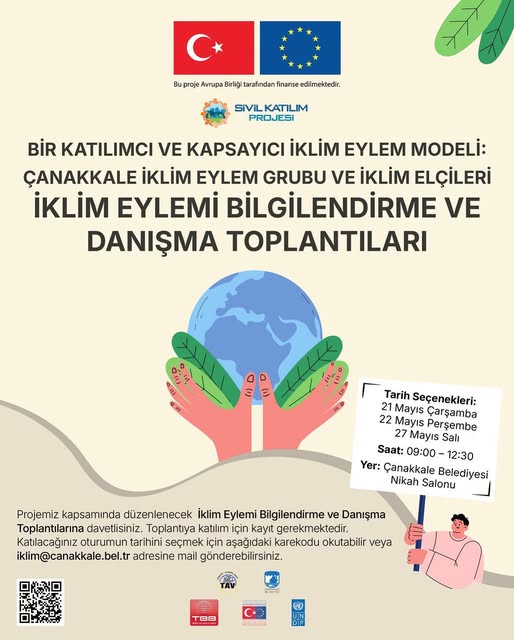 Çanakkale Belediyesi İklim Eylemi Toplantıları Düzenliyor