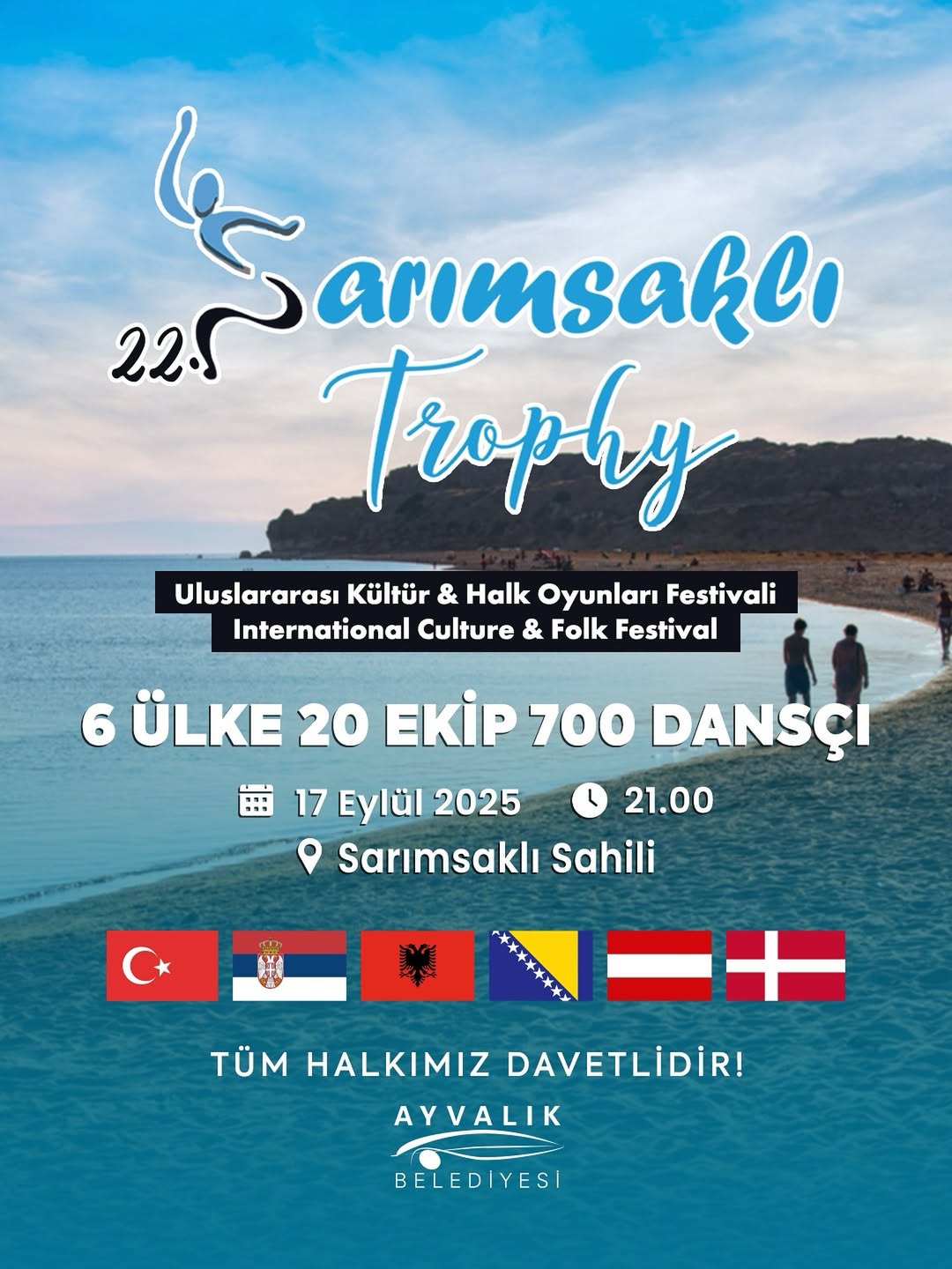 Ayvalık'ta 22. Sarımsaklı Trophy Uluslararası Halk Oyunları Günleri Başladı