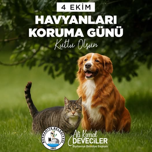 Burhaniye'de 4 Ekim Hayvanları Koruma Günü Kutlaması