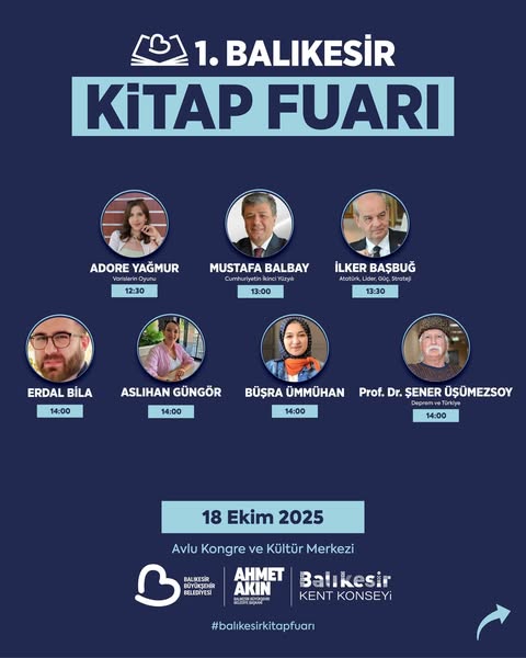 Balıkesir Kitap Fuarı 18 Ekim'de Ziyaretçilerini Bekliyor